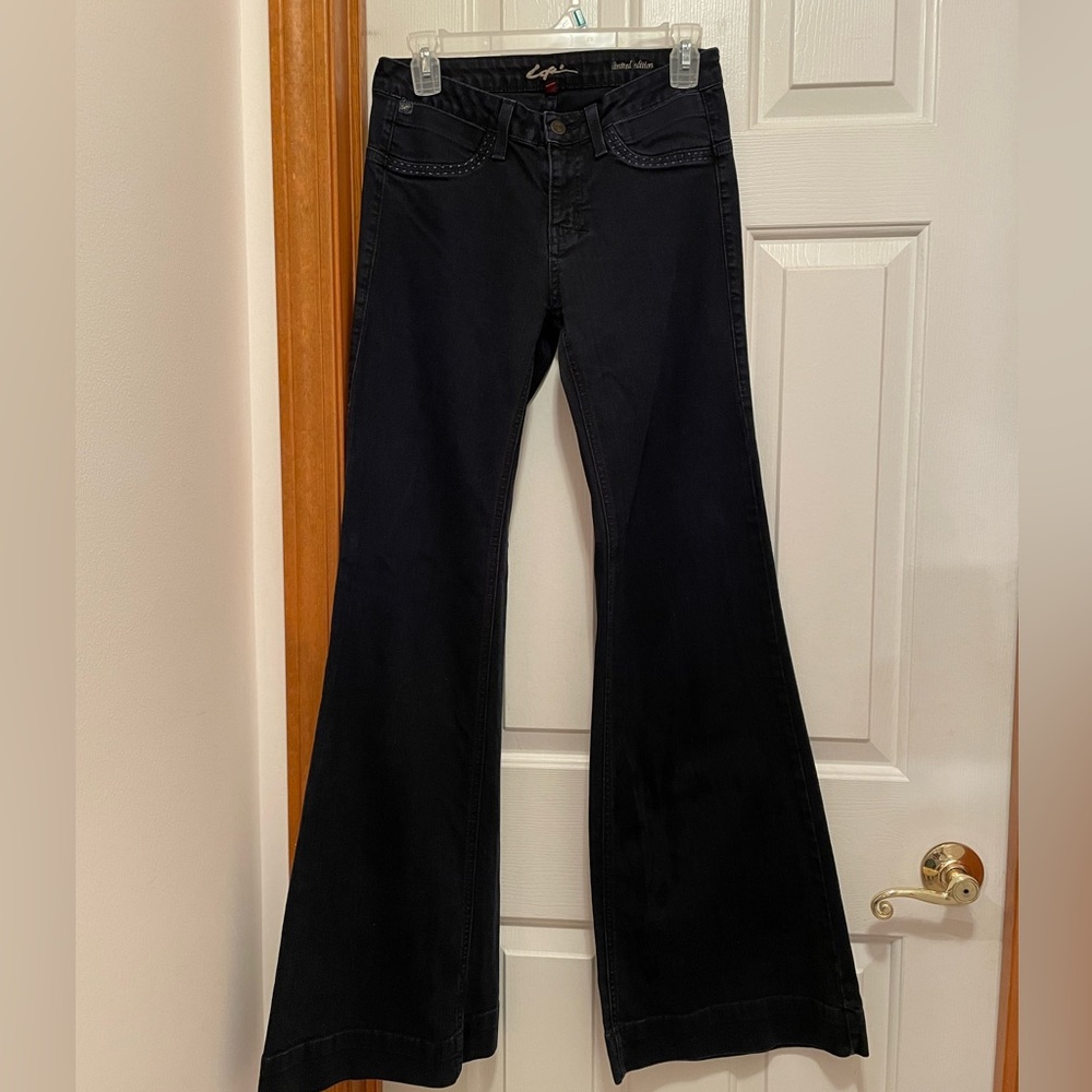 Dark blue Lofli jeans, size 28 Long with flared legs